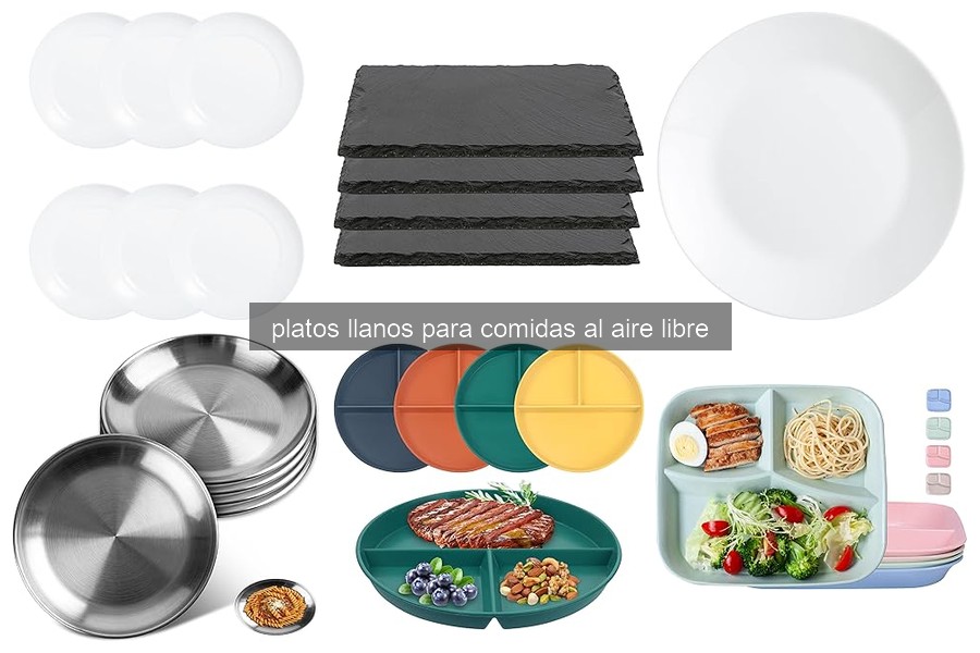 Alternativas a Platos Llanos para Comidas al Aire Libre
