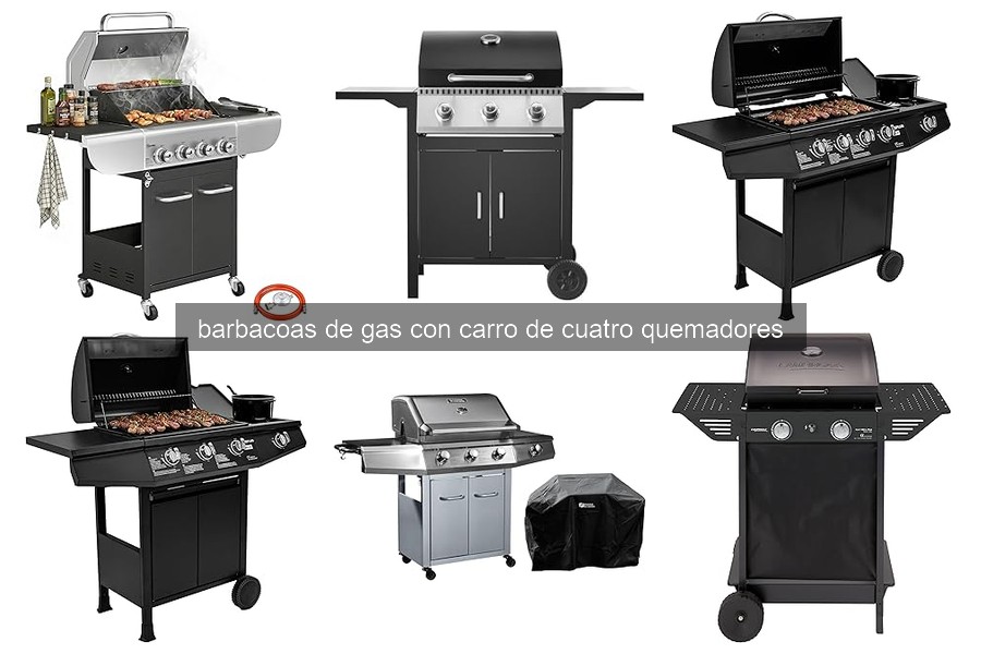Cómo montar una barbacoa de gas con carro de cuatro quemadores
