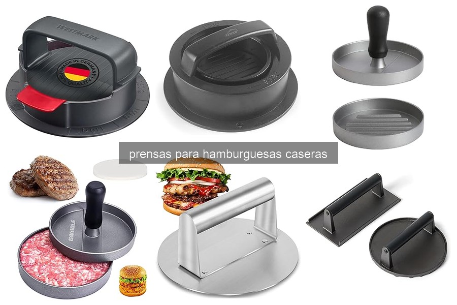Cómo utilizar una prensa para hamburguesas correctamente
