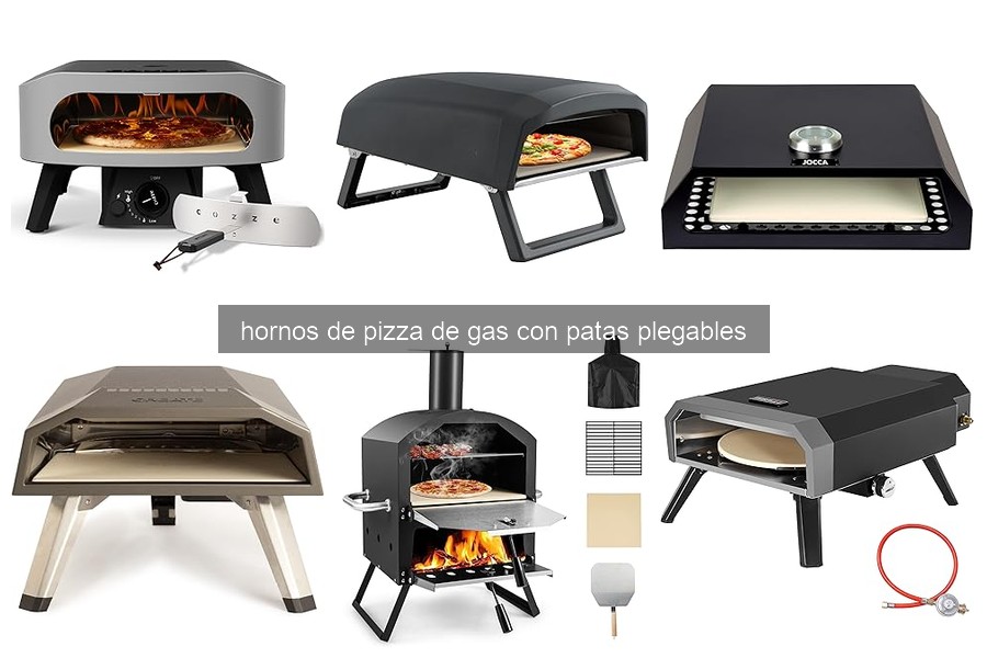 Comparativa de los mejores hornos de pizza de gas con patas plegables