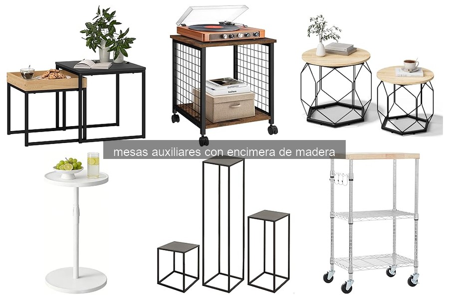 Comparativa de Mesas Auxiliares: Madera vs Otros Materiales