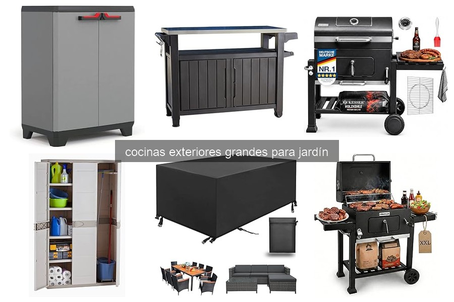 Guía de compra de cocinas exteriores grandes para jardín