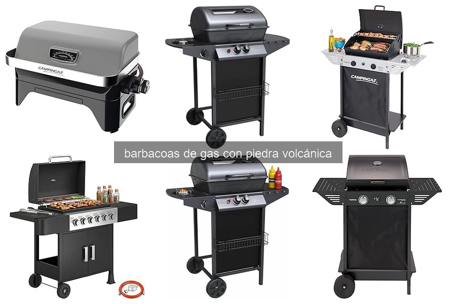 Guía de instalación y uso para barbacoas de gas con piedra volcánica