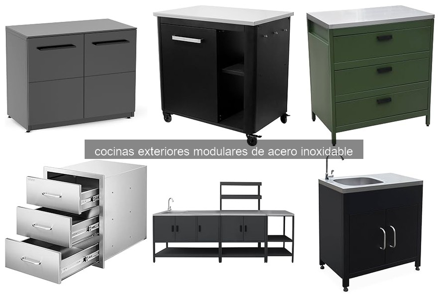 Mejores cocinas exteriores modulares de acero inoxidable para espacios pequeños