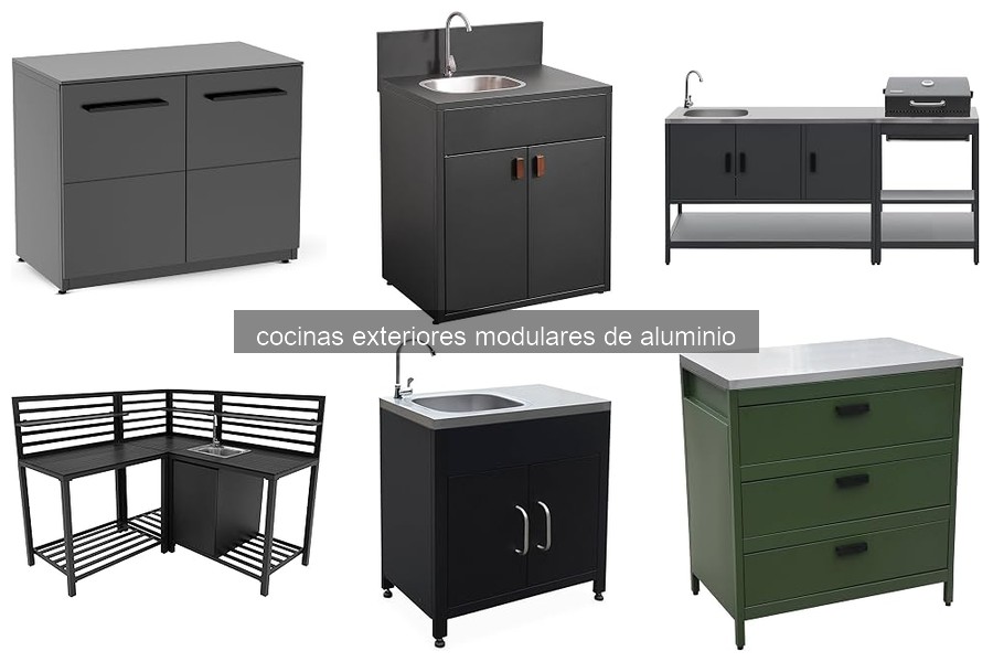 Mejores cocinas exteriores modulares de aluminio para espacios pequeños