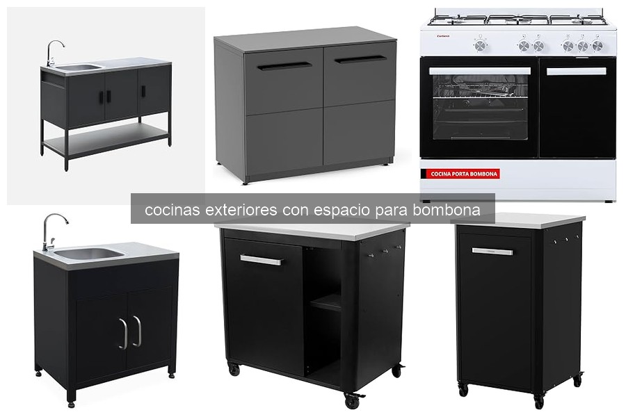 ¿Qué es una cocina exterior con espacio para bombona?