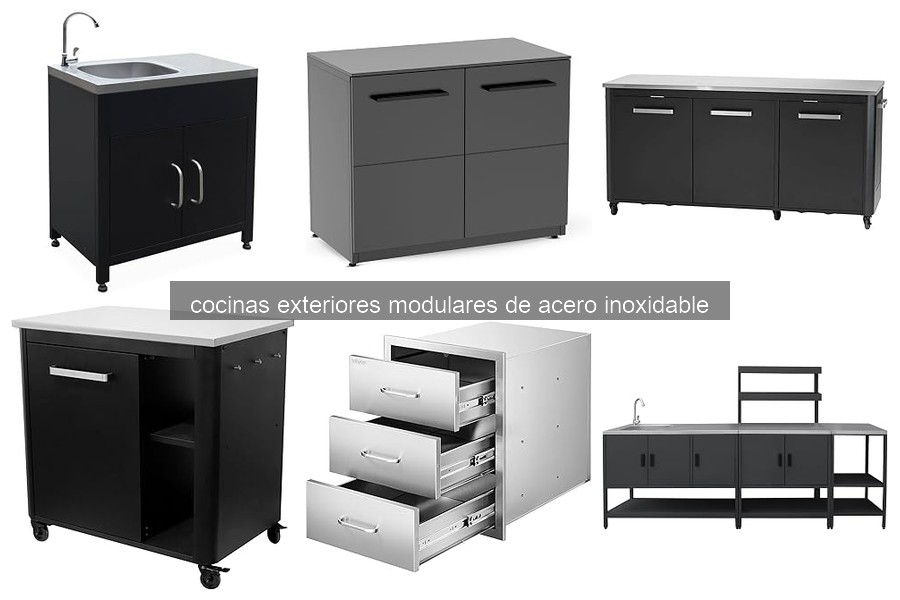 ¿Qué es una cocina exterior modular de acero inoxidable?