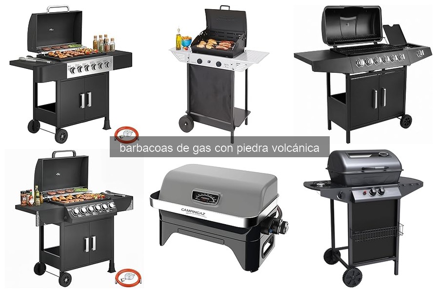 ¿Qué son las barbacoas de gas con piedra volcánica?