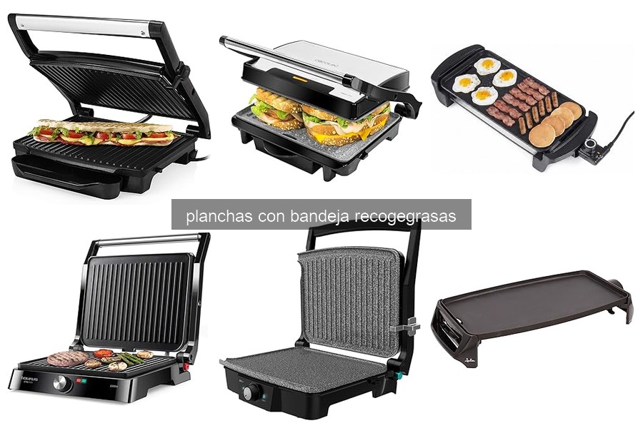 ¿Qué son las planchas con bandeja recogegrasas?