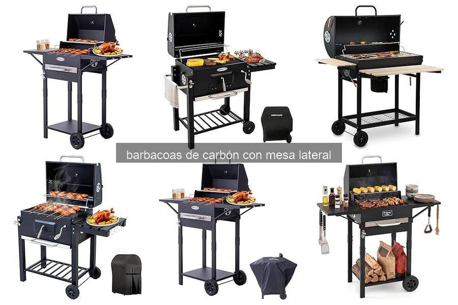 Todo sobre la barbacoa de carbón con mesa lateral